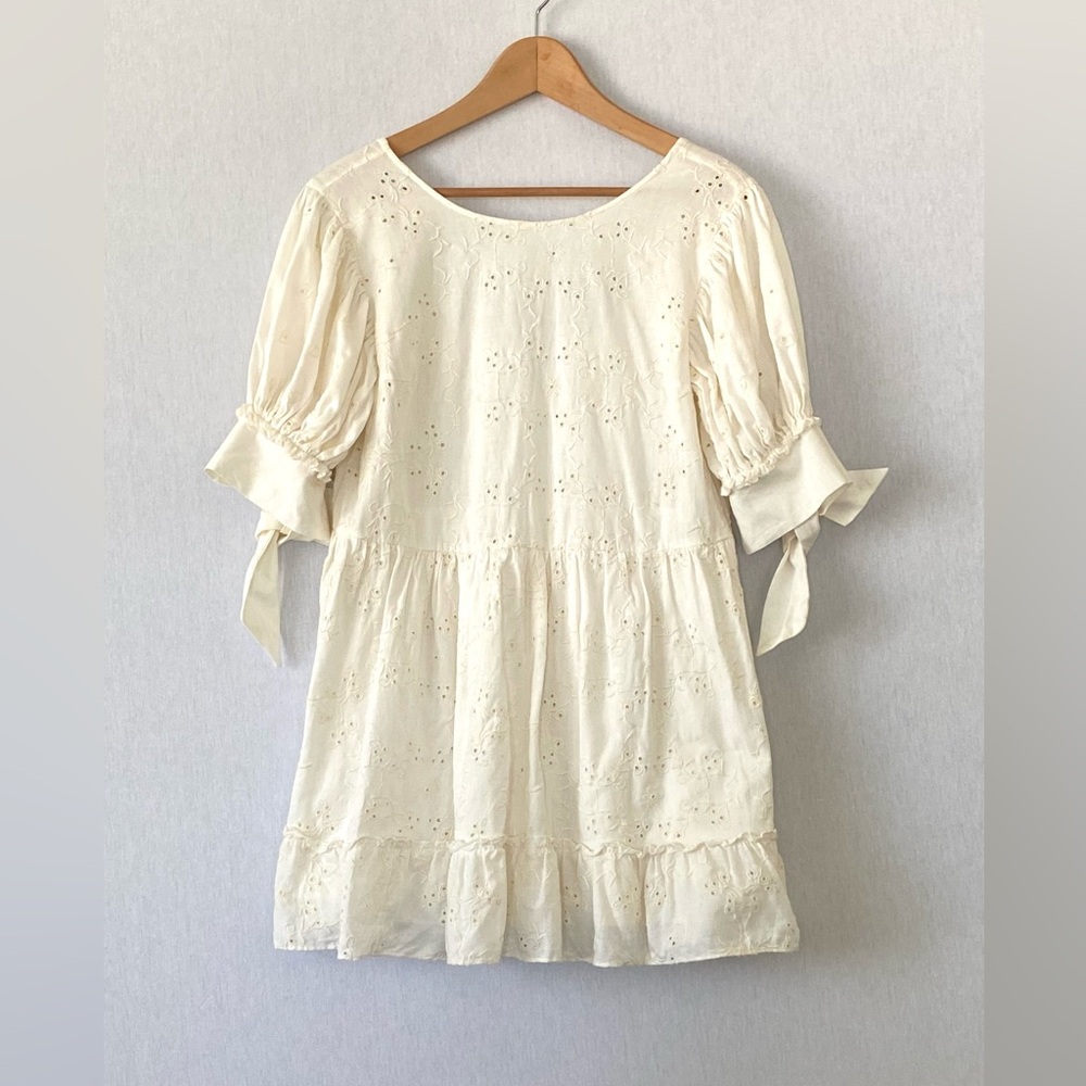 Aritzia Sunday Best Oregold Dress Embroidered Babydoll